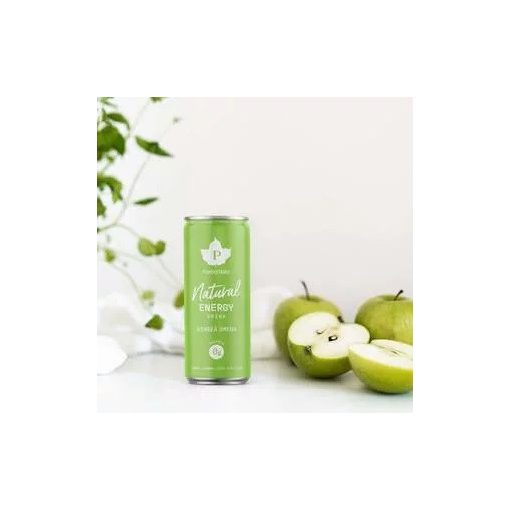 Puhdistamo Natural energy 330ml zöld alma ízű természetes energiaital DRS