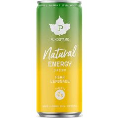   Puhdistamo Natural energy 330ml körte- limonádé ízű természetes energiaital DRS