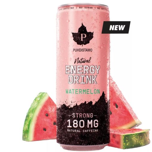 Puhdistamo Natural energy 330ml görög- dinnye ízű természetes energiaital DRS