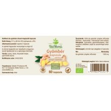 BIO Gyömbér kapszula 60db BioMenü