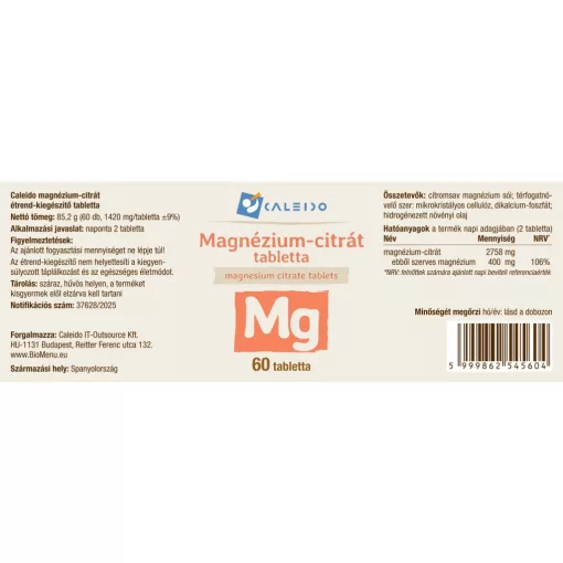 Caleido Magnézium-citrát tabletta 60db
