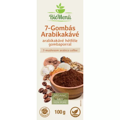 BioMenü BIO 7-gombás Arabikakávé 100g