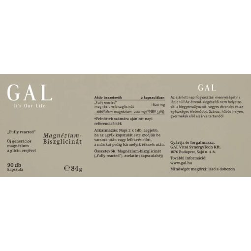 GAL Magnézium-biszglicinát 90 kapszula