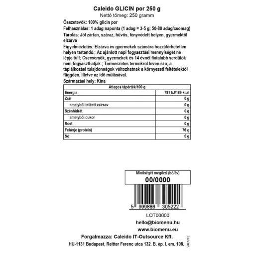 Caleido Glicin por 250g