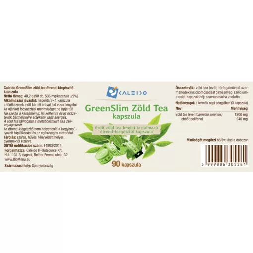 Caleido GreenSlim zöld tea kapszula 90db