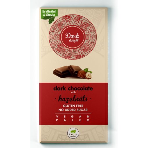 Étcsokoládé egész mogyoróval 80g Dark Delight