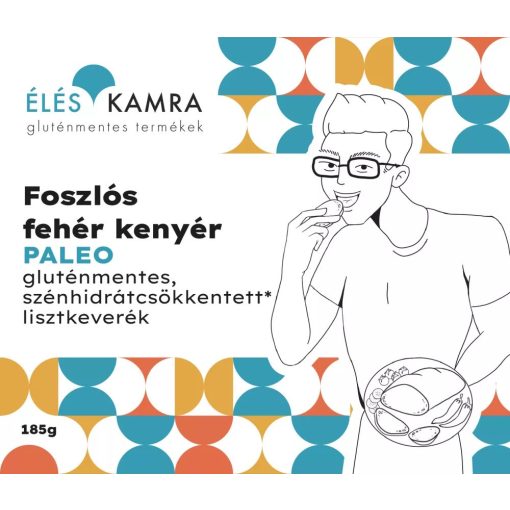Éléskamra Foszlós fehér kenyér CH csökkentett lisztkeverék 185g (Paleo)