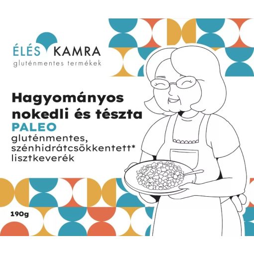 Éléskamra Hagyományos nokedli és tészta CH csökkentett lisztkeverék 190g (Paleo)