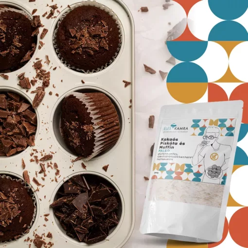 Éléskamra Kakaós piskóta és muffin 140g (csokis proffin) lisztkeverék