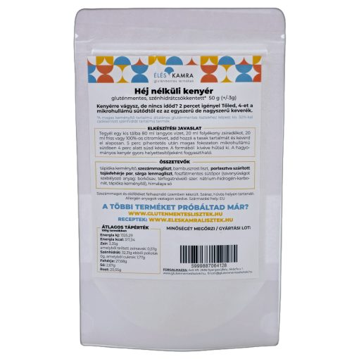 Éléskamra Héj nélküli kenyér 50g lisztkeverék