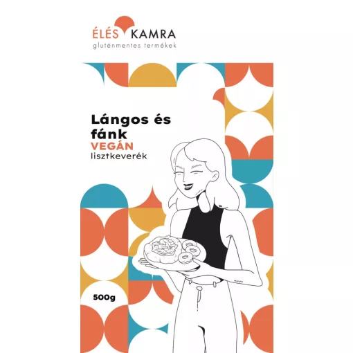 Éléskamra Vegán Lángos és Fánk 500g gluténmentes lisztkeverék