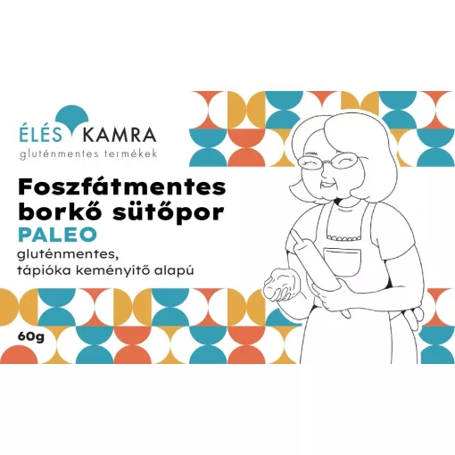 Éléskamra Foszfátmentes borkő sütőpor tápióka keményítő alapú 60g (Paleo)