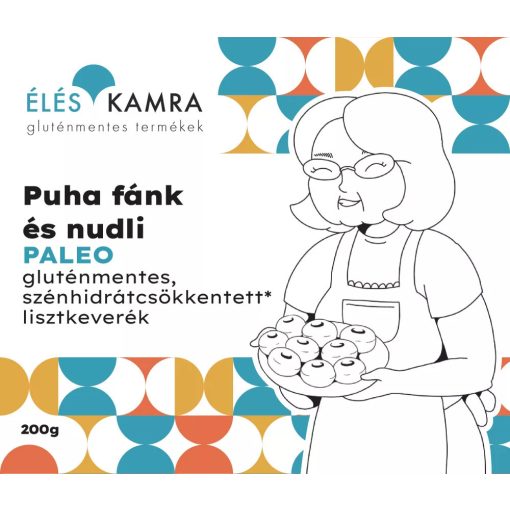 Éléskamra Puha fánk és nudli szénhidrát csökkentett lisztkeverék 200g (Paleo)