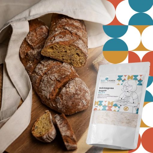 Éléskamra Sokmagvas bagett szénhidrát csökkentett lisztkeverék 215g (Paleo)