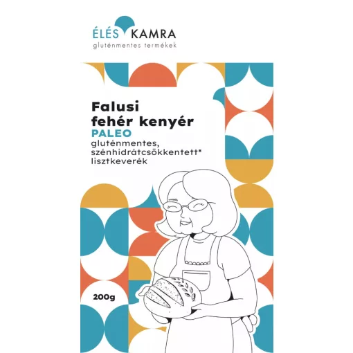 Éléskamra Falusi fehér kenyér szénhidrát csökkentett lisztkeverék 200g (Paleo)
