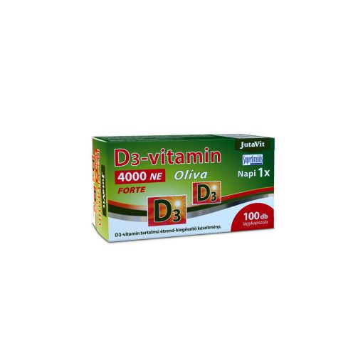 JutaVit D3-vitamin Olíva 100x4000NE lágykapszula