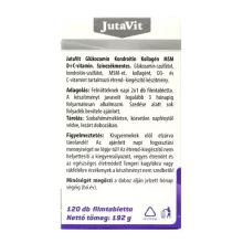 JutaVit Glükozamin-Kondroitin-Kollagén- MSM + D + C-vitamin 120db filmtabletta
