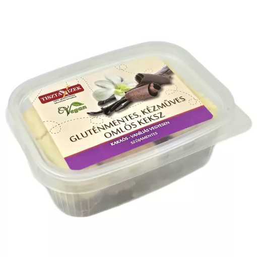 Kakaós-vaníliás omlós keksz 150g Tiszta Ízek gluténmentes, kézműves