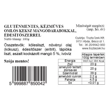 Omlós keksz mangódarabokkal 150g Tiszta Ízek gluténmentes, kézműves