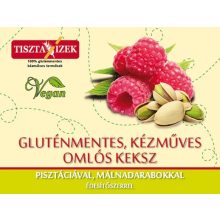 Omlós keksz pisztáciával málnadarabokkal 180g Tiszta Ízek gluténmentes, kézműves
