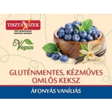 Áfonyás vaníliás omlós keksz 150g Tiszta Ízek gluténmentes, kézműves
