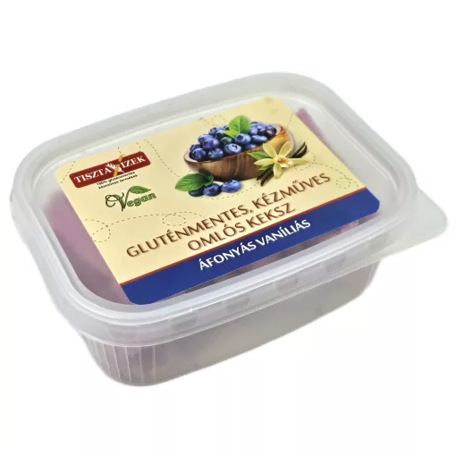 Áfonyás vaníliás omlós keksz 150g Tiszta Ízek gluténmentes, kézműves
