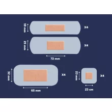 Salvequick Aqua Block vízálló sebtapasz 16db