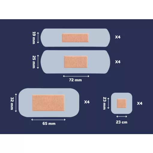 Salvequick Aqua Block vízálló sebtapasz 16db