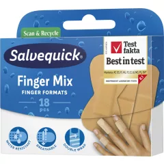 Salvequick Finger Mix rugalmas ragtapaszok 18db