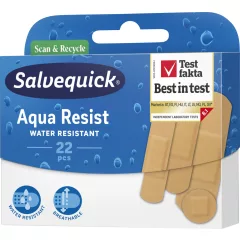   Salvequick Aqua Resist víz és szennyeződésálló ragtapasz 22db