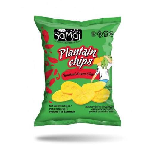 SAMAI Plantain chips édes chilli 75g főzőbanán