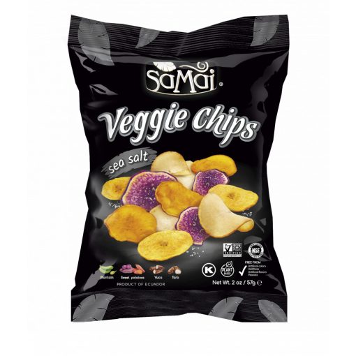 SAMAI Veggie chips tengeri sós 57g Rainforest vegyes zöldség