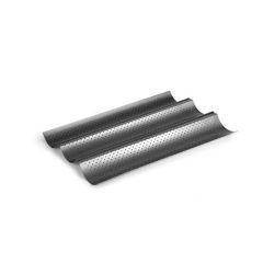 Ibili Bagett sütőforma 3db-os 38x24,5cm 824803