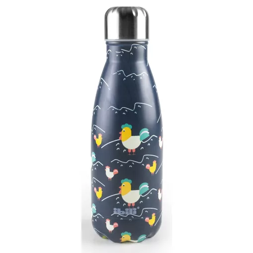 Ibili Fém termo kulacs gyerekeknek 350ml ZOO 758435i termosz palack állatkertes