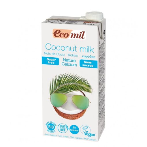 BIO Kókuszital édesítő nélkül kalciummal 1l Ecomil