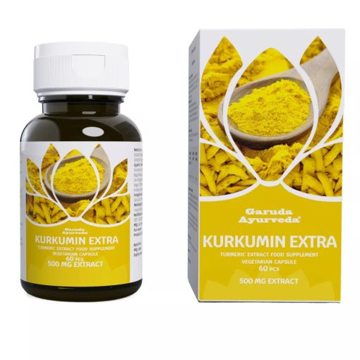 Garuda Ayurveda Kurkumin Extra 500mg 60 db vegetáriánus kapszula