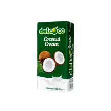 Delcoco Kókusztejszín (kókuszkrém) 1l 24% kókuszolaj tartalommal