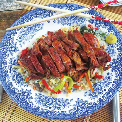 Pekingi kacsamell wokzöldséggel, NoCarb tésztával