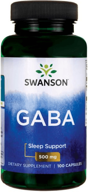 Swanson GABA 500mg 100 kapszula gamma-amino-vajsav
