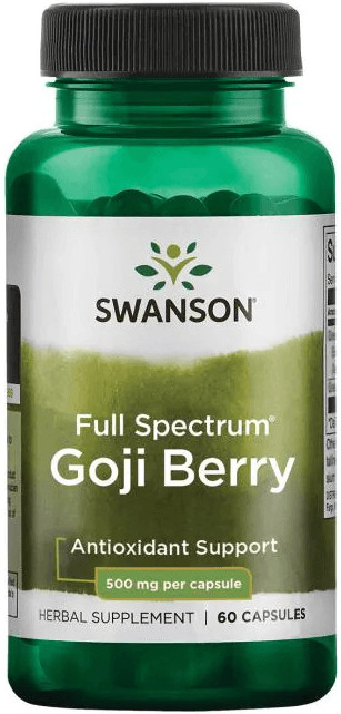 Swanson Goji Berry (Goji bogyó) 500mg 60 kapszula