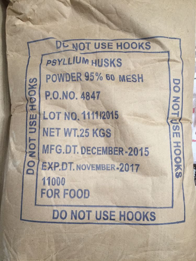 Paleolit Útifű maghéj liszt 25kg lédig Psyllium Husk 95% 60 mesh