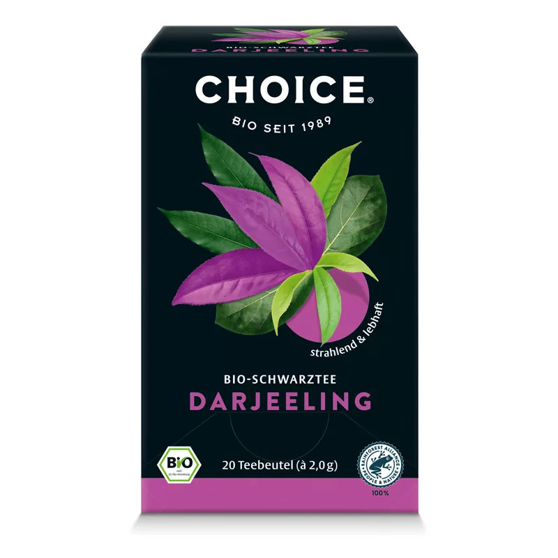 BIO CHOICE® Darjeeling fekete tea 40g 20 filter