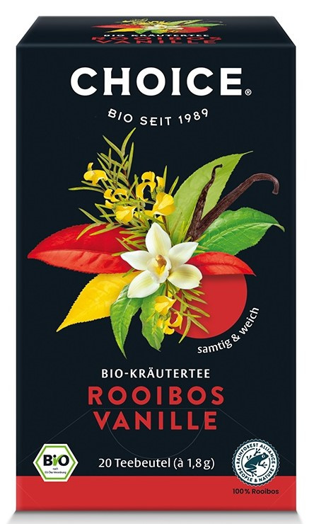 BIO CHOICE® Rooibos vanília tea 36g 20 filter