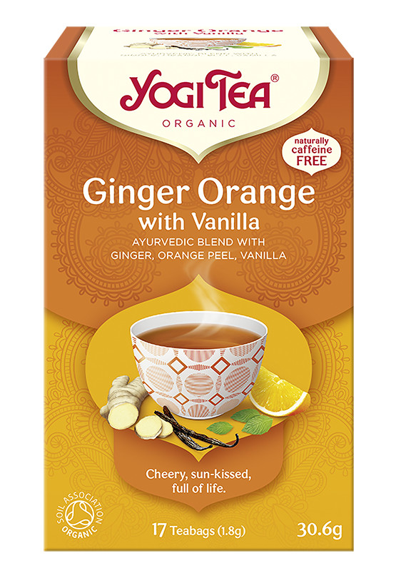 Narancsos gyömbér tea vaníliával BIO Yogi