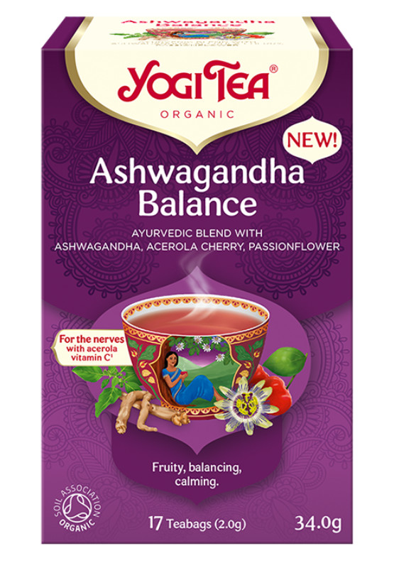 BIO Ashwaganda egyensúly tea 17x2g Yogi Ashwagandha Balance