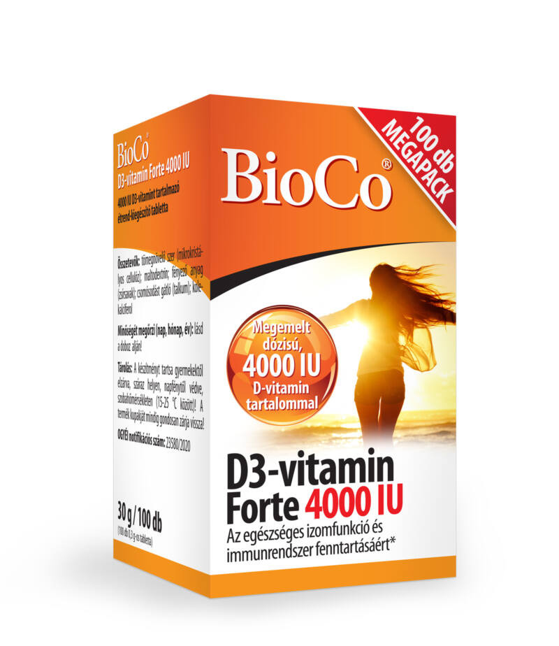 BioCo D3-vitamin Forte 4000IU 100db tabletta