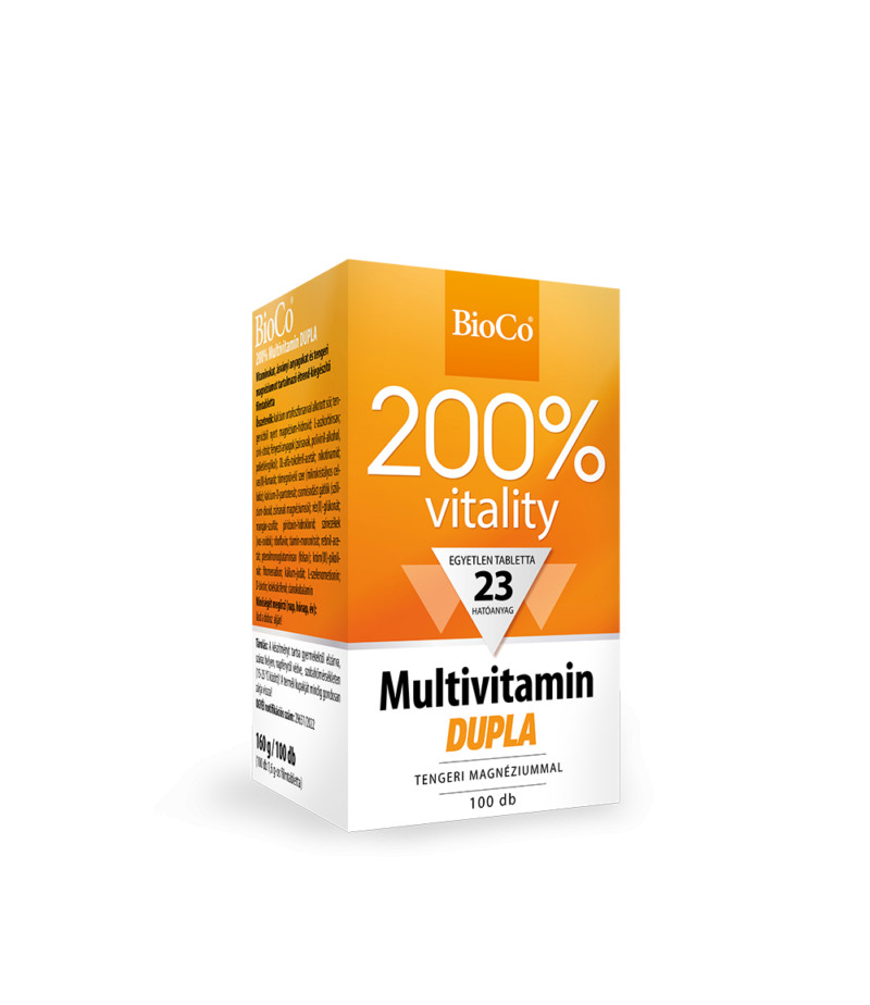 BioCo Multivitamin dupla 200% 100db filmtabletta tengeri magnéziummal