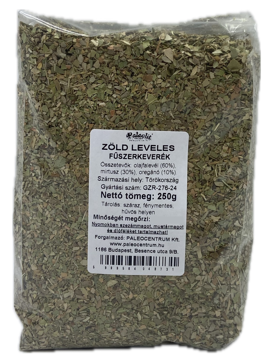 Paleolit Zöld leveles fűszerkeverék 1kg