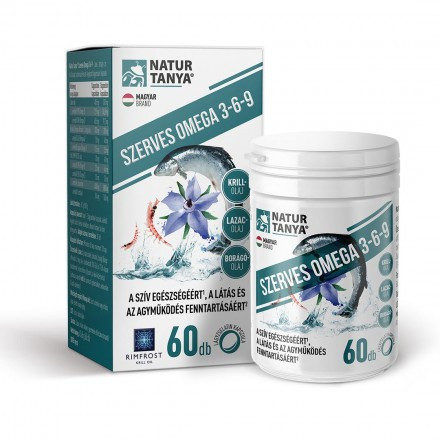 Natur Tanya® Szerves Omega 3-6-9 60db lágyzselatin kapszula