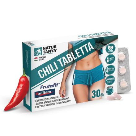 Natur Tanya® Chili 30db tabletta a testsúlycsökkentés támogatásához